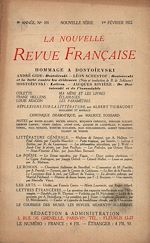 Télécharger le livre :  La Nouvelle Revue Française N' 101 (Février 1922)