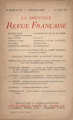 Télécharger le livre :  La Nouvelle Revue Française N° 107 (Août 1922)