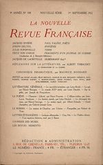 Télécharger le livre :  La Nouvelle Revue Française N' 108 (Septembre 1922)
