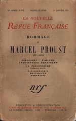 Télécharger le livre :  Hommage r Marcel Proust (1871-1922) N' 112 (Janvier 1923)