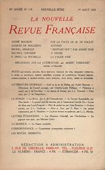 Télécharger le livre :  La Nouvelle Revue Française N' 119 (Aout 1923)
