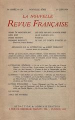 Télécharger le livre :  La Nouvelle Revue Française N' 129 (Juin 1924)