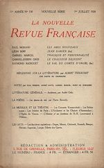 Télécharger le livre :  La Nouvelle Revue Française N' 130 (Juillet 1924)