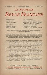 Télécharger le livre :  La Nouvelle Revue Française N' 131 (Aout 1924)