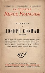 Télécharger le livre :  Hommage r Joseph Conrad (1857-1924) N' 135 (Décembre 1924)