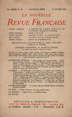 Télécharger le livre :  La Nouvelle Revue Française N' 136 (Janvier 1925)