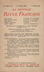 Télécharger le livre :  La Nouvelle Revue Française N' 137 (Février 1925)