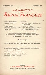 Télécharger le livre :  La Nouvelle Revue Française N' 142 (Juillet 1925)