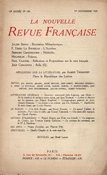 Télécharger le livre :  La Nouvelle Revue Française N' 146 (Novembre 1925)