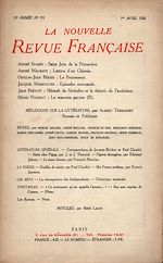 Télécharger le livre :  La Nouvelle Revue Française N' 151 (Avril 1926)