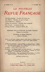 Télécharger le livre :  La Nouvelle Revue Française N' 157 (Octobre 1926)