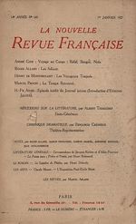 Télécharger le livre :  La Nouvelle Revue Française N' 160 (Janvier 1927)