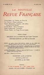 Télécharger le livre :  La Nouvelle Revue Française N' 167 (Aout 1927)