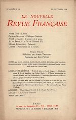 Télécharger le livre :  La Nouvelle Revue Française N' 180 (Septembre 1928)