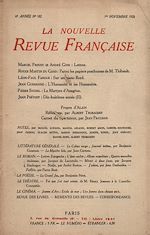 Télécharger le livre :  La Nouvelle Revue Française N' 182 (Novembre 1928)