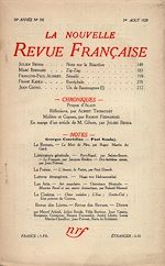 Télécharger le livre :  La Nouvelle Revue Française N' 191 (Aout 1929)