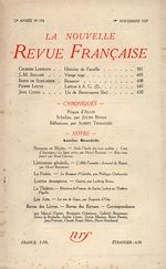 Télécharger le livre :  La Nouvelle Revue Française N' 194 (Novembre 1929)