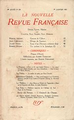 Télécharger le livre :  La Nouvelle Revue Française N' 208 (Janvier 1931)