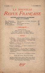 Télécharger le livre :  La Nouvelle Revue Française N' 218 (Novembre 1931)