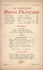 Télécharger le livre :  La Nouvelle Revue Française N° 253 (Octobre 1934)