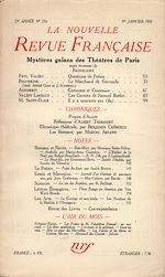 Télécharger le livre :  La Nouvelle Revue Française N° 256 (Janvier 1935)