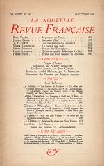 Télécharger le livre :  La Nouvelle Revue Française N° 265 (Octobre 1935)