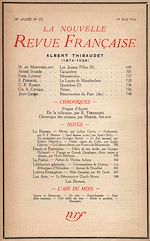 Télécharger le livre :  La Nouvelle Revue Française N° 272 (Avril 1936)