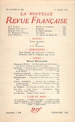 Télécharger le livre :  La Nouvelle Revue Française N° 282 (Mars 1937)