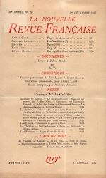 Télécharger le livre :  La Nouvelle Revue Française N° 291 (Décembre 1937)