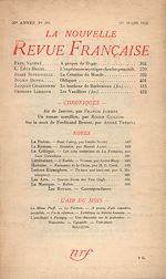 Télécharger le livre :  La Nouvelle Revue Française N° 294 (Mars 1938)