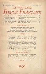 Télécharger le livre :  La Nouvelle Revue Française N' 304 (Janvier 1939)