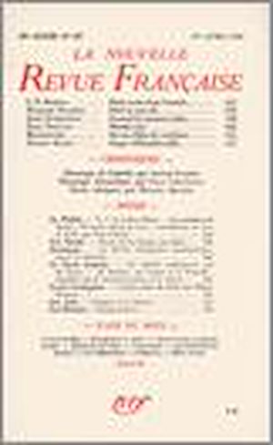 Téléchargez le livre :  La Nouvelle Revue Française N' 307 (Avril 1939)