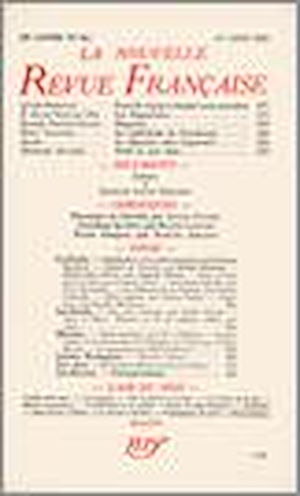 Téléchargez le livre :  La Nouvelle Revue Française N' 311 (Aout 1939)