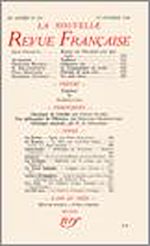 Télécharger le livre :  La Nouvelle Revue Française N' 313 (Octobre 1939)