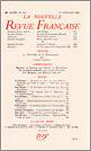 Téléchargez le livre :  La Nouvelle Revue Française N' 317 (Février 1940)