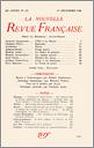 Téléchargez le livre :  La Nouvelle Revue Française N' 322 (Décembre 1940)