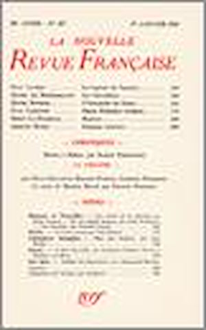 Téléchargez le livre :  La Nouvelle Revue Française N' 323 (Janvier 1941)