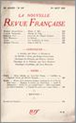 Télécharger le livre :  La Nouvelle Revue Française N' 330 (Aout 1941)