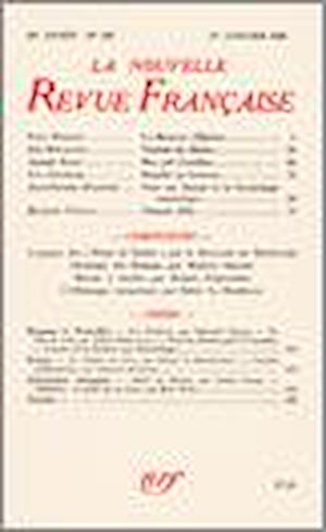 Téléchargez le livre :  La Nouvelle Revue Française N' 335 (Janvier 1942)