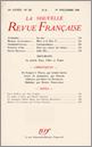 Téléchargez le livre :  La Nouvelle Revue Française N' 345 (Novembre 1942)