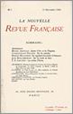Télécharger le livre :  La Nouvelle Revue Française N' 1 (Novembre 1908)