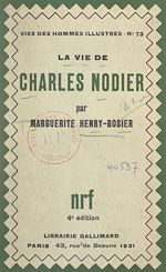 Télécharger le livre :  La vie de Charles Nodier