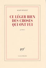 Télécharger le livre :  Ce léger rien des choses qui ont fui