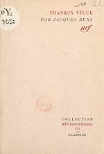 Download this eBook Chanson vécue