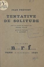 Download this eBook Tentative de solitude