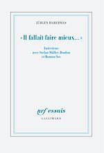 Télécharger le livre :  « Il fallait faire mieux… » Entretiens avec Stefan Müller-Doohm et Roman Yos