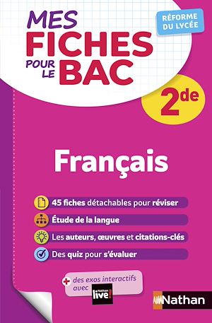 Téléchargez le livre :  EPUB-Mes fiches pour le BAC - Français 2de