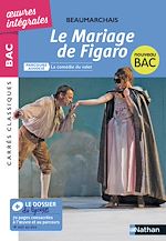 Télécharger le livre :  Le Mariage de Figaro de Beaumarchais - BAC Français 1re 2022 - Parcours associé La comédie du valet - édition intégrale - Carrés Classiques Oeuvres Intégrales - EPUB 2022