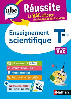 Téléchargez le livre :  Enseignement scientifique Terminale - ABC Réussite - Bac 2026 - Enseignement commun Tle - Cours, Méthode, Exercices et Sujets corrigés - EPUB