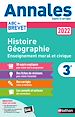Télécharger le livre :  Annales ABC du Brevet 2022 - Histoire-Géographie-EMC 3e - Sujets et corrigés + fiches de révisions